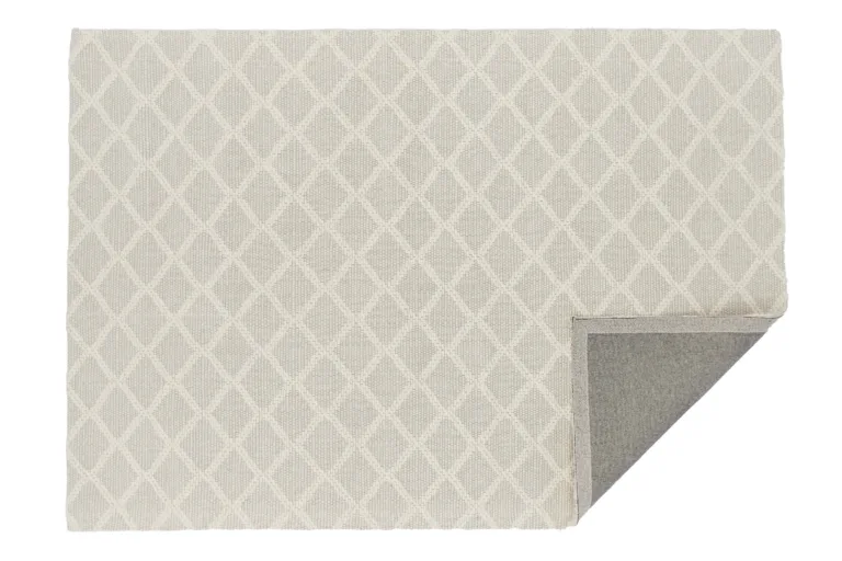Murdvalge villavaip Cloudy dekoratiivse rombmustriga (230 × 160 cm) - 16057-101