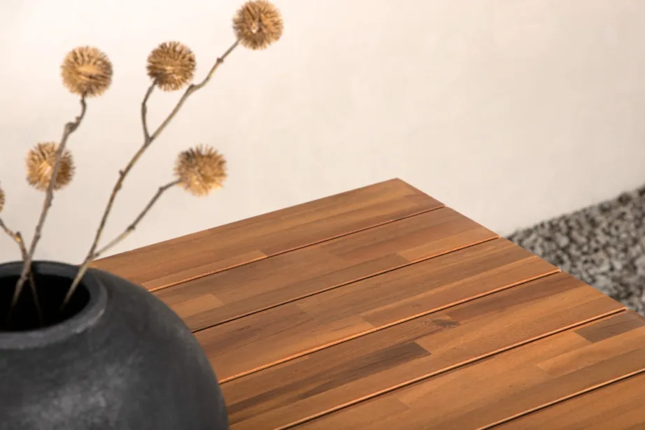 Akaatsiapuidust terrassilaud Chan (mustad terasjalad, 200×100 cm), 1453-408 – 11