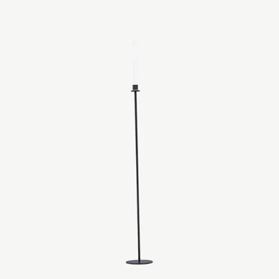 Kõrge põrandal seisev küünlajalg Högehall, must teras, 102 cm - 20063-100