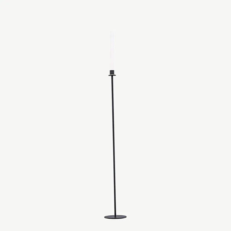 Kõrge põrandal seisev küünlajalg Högehall, must teras, 102 cm - 20063-100