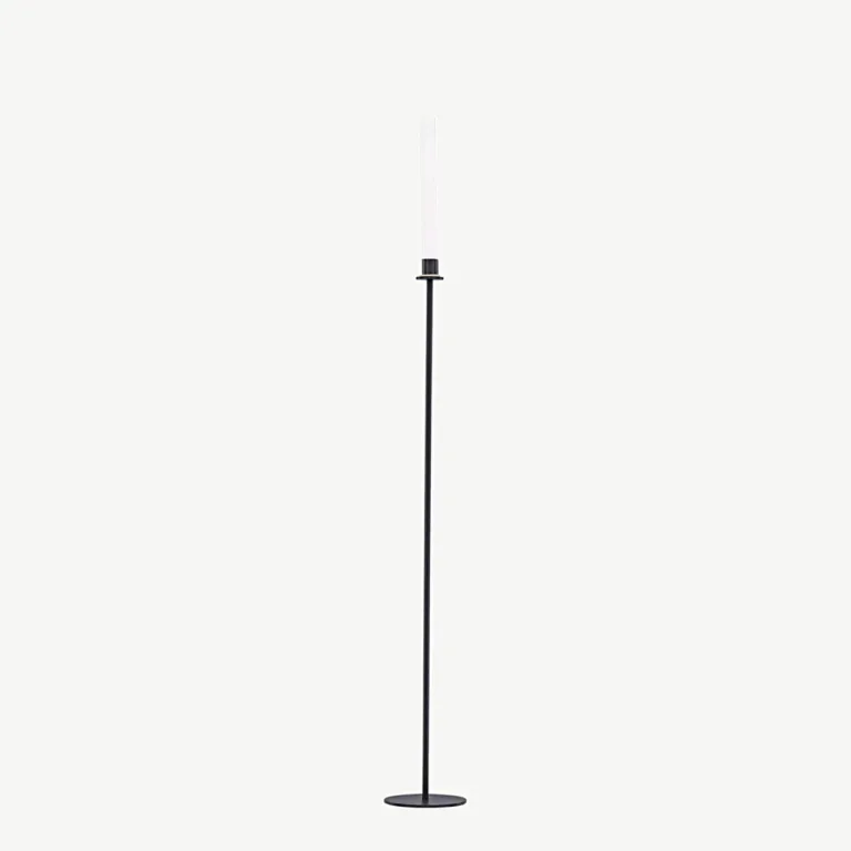 Kõrge põrandal seisev küünlajalg Högehall, must teras, 102 cm - 20063-100