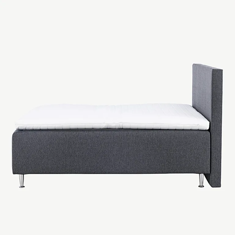 Tumehalli polüpropüleenkangaga kaheinimesevoodi Mesa, peatsiga (180x200 cm, plastist jalad) - 30102-103