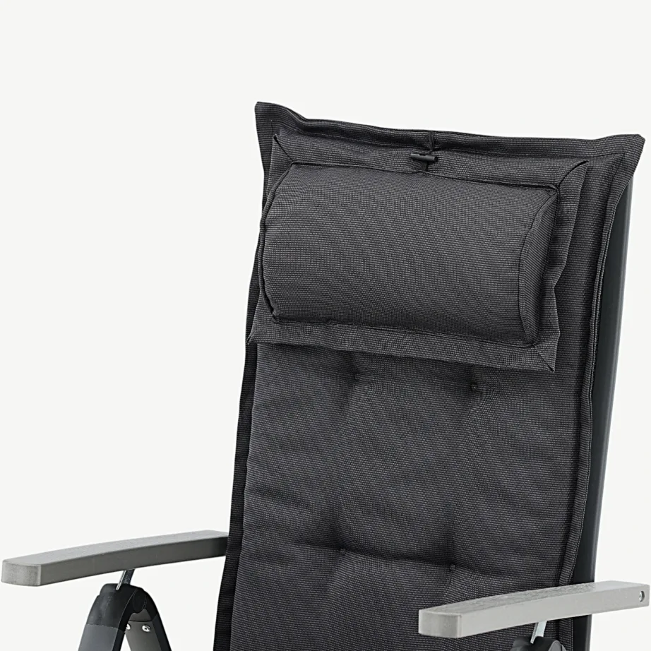 Reguleeritava seljatoega tumehall aiatooli istmepadi peatoega (polüester, 116 × 46 cm), 3102-305 – 4