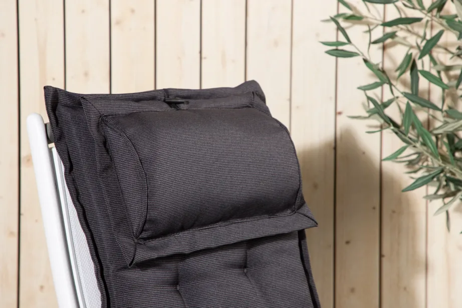 Reguleeritava seljatoega tumehall aiatooli istmepadi peatoega (polüester, 116 × 46 cm), 3102-305 – 7