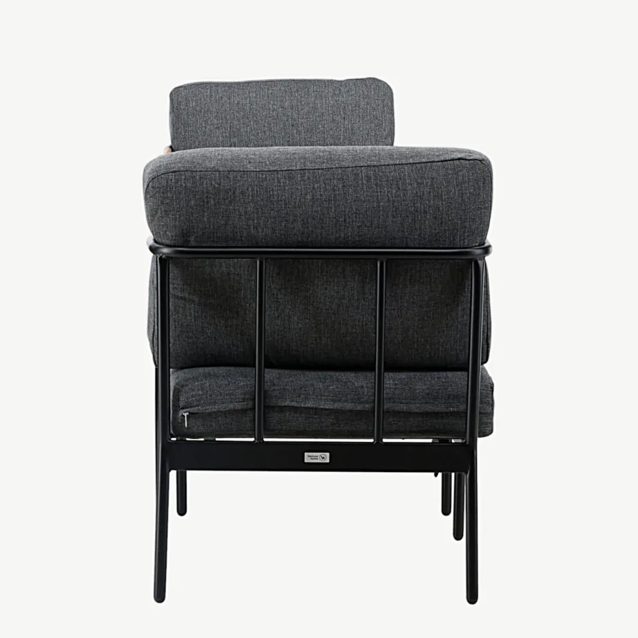 Pehnna terasest aialounge-komplekt hallide patjadega (diivan, 2 tugitooli, laud), 6068-002 – 2