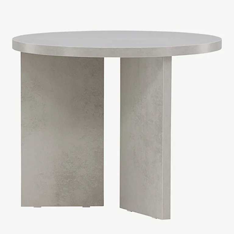 Ümmargune diivanilaud Söderhamni MDF, hõbedane hall, ø55 cm - 61190-331