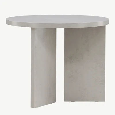 Ümmargune diivanilaud Söderhamni MDF, hõbedane hall, ø55 cm - 61190-331