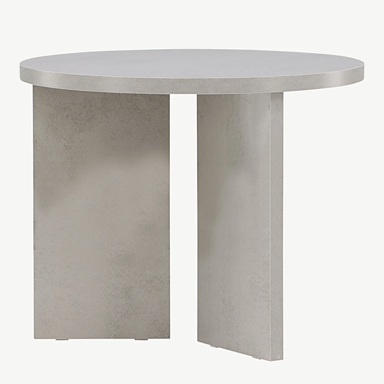 Ümmargune diivanilaud Söderhamni MDF, hõbedane hall, ø55 cm - 61190-331