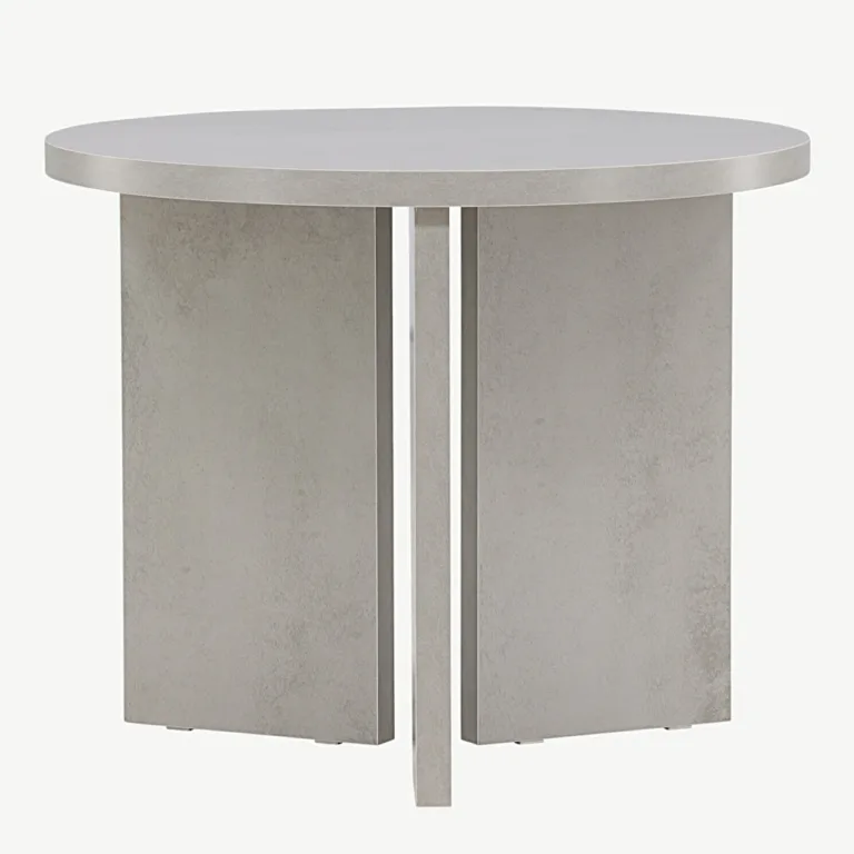 Ümmargune diivanilaud Söderhamni MDF, hõbedane hall, ø55 cm - 61190-331