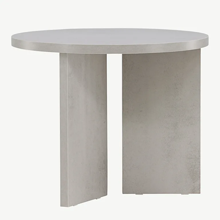 Ümmargune diivanilaud Söderhamni MDF, hõbedane hall, ø55 cm - 61190-331