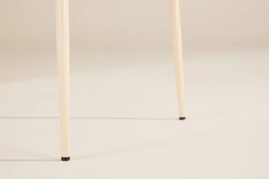 Oliivroheline sametist söögitool Modesto valgeks peitsitud terasjalgadel, 61287-116 – 11