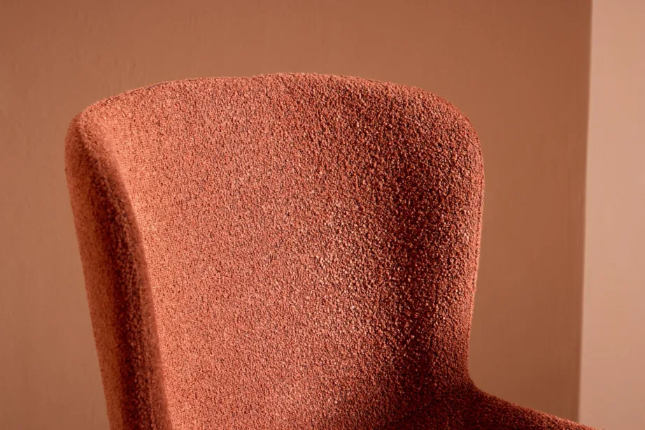 Roostepunase buklee kangaga söögitool Modesto mustade terasjalgadega, 61287-140 – 10