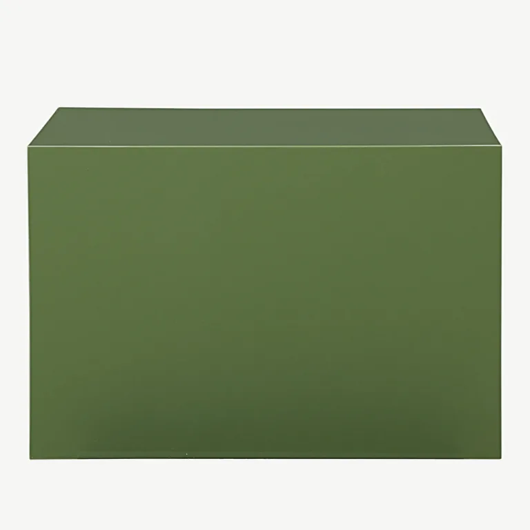 Läikiva viimistlusega tume rohelise tooniga MDF-diivanilaud York - 61289-117