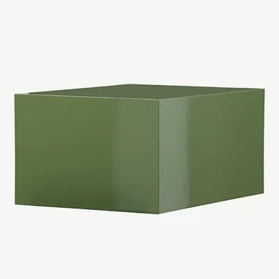 Läikiva viimistlusega tume rohelise tooniga MDF-diivanilaud York - 61289-117