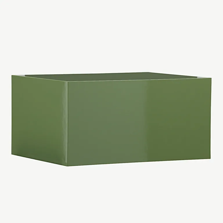 Läikiva viimistlusega tume rohelise tooniga MDF-diivanilaud York - 61289-117