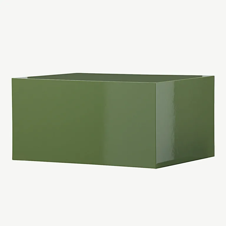 Läikiva viimistlusega tume rohelise tooniga MDF-diivanilaud York - 61289-117