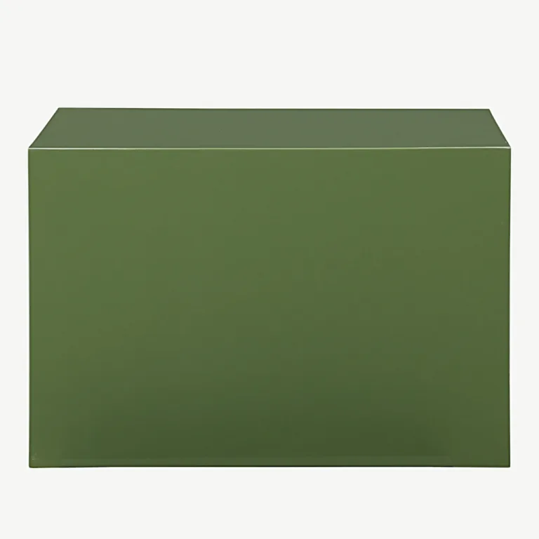Läikiva viimistlusega tume rohelise tooniga MDF-diivanilaud York - 61289-117