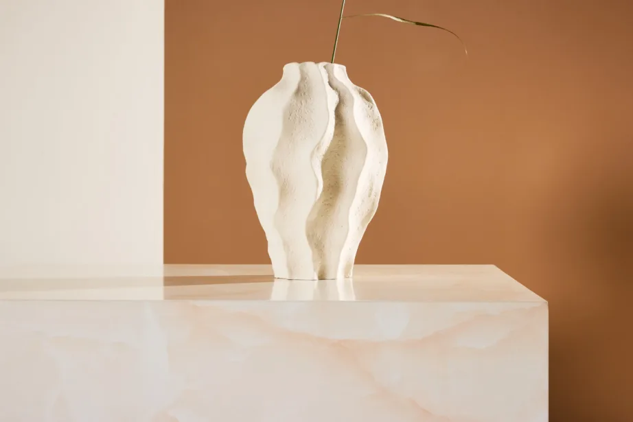 Helekollase marmori ilmega MDF-diivanilaud York (80 × 60 cm), 61289-151 – 9