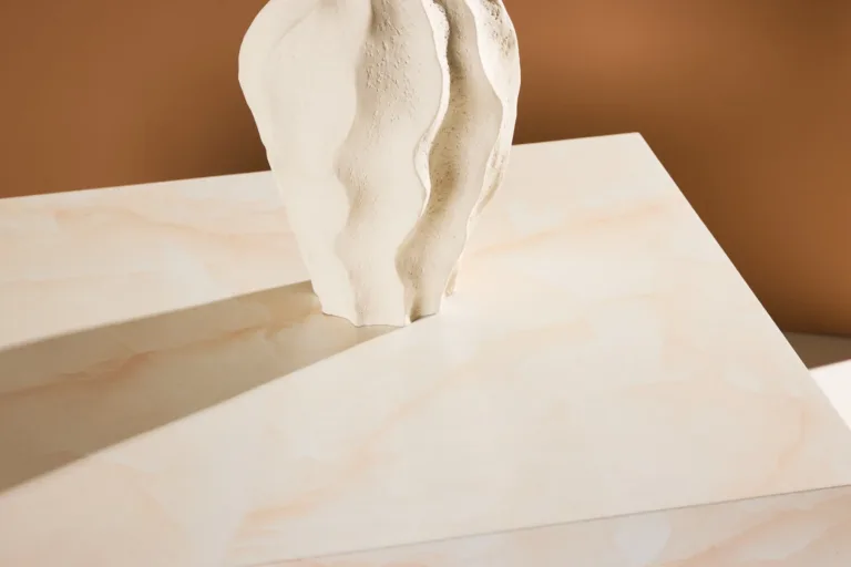 Helekollase marmori ilmega MDF-diivanilaud York (80 × 60 cm) - 61289-151