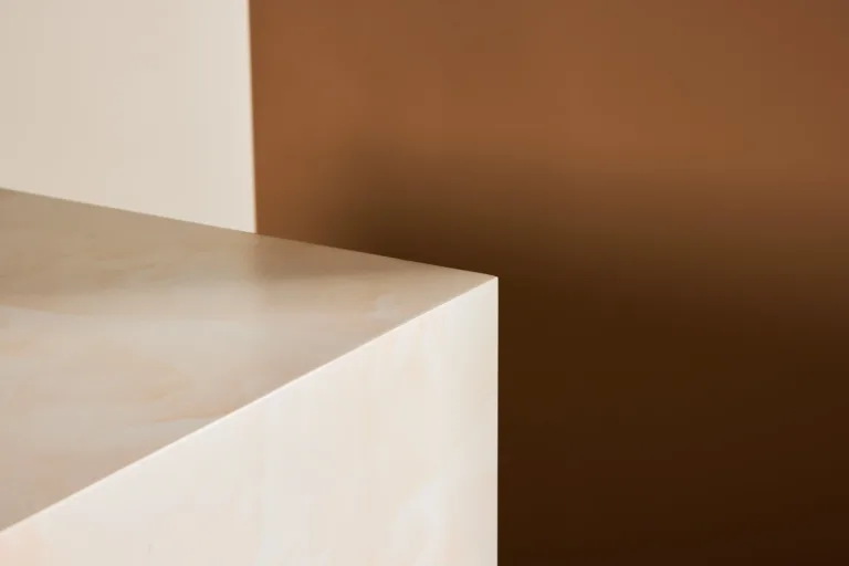 Helekollase marmorimustriga diivanilaud York, MDF, 40 × 40 × 45 cm - 61290-151