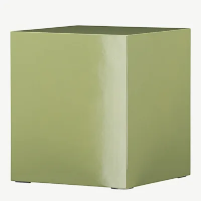 Läikiv heleroheline MDF-ist diivanilaud York (40 × 40 × 45 cm) - 61290-225