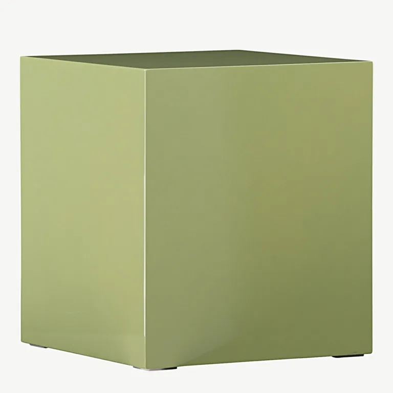 Läikiv heleroheline MDF-ist diivanilaud York (40 × 40 × 45 cm) - 61290-225