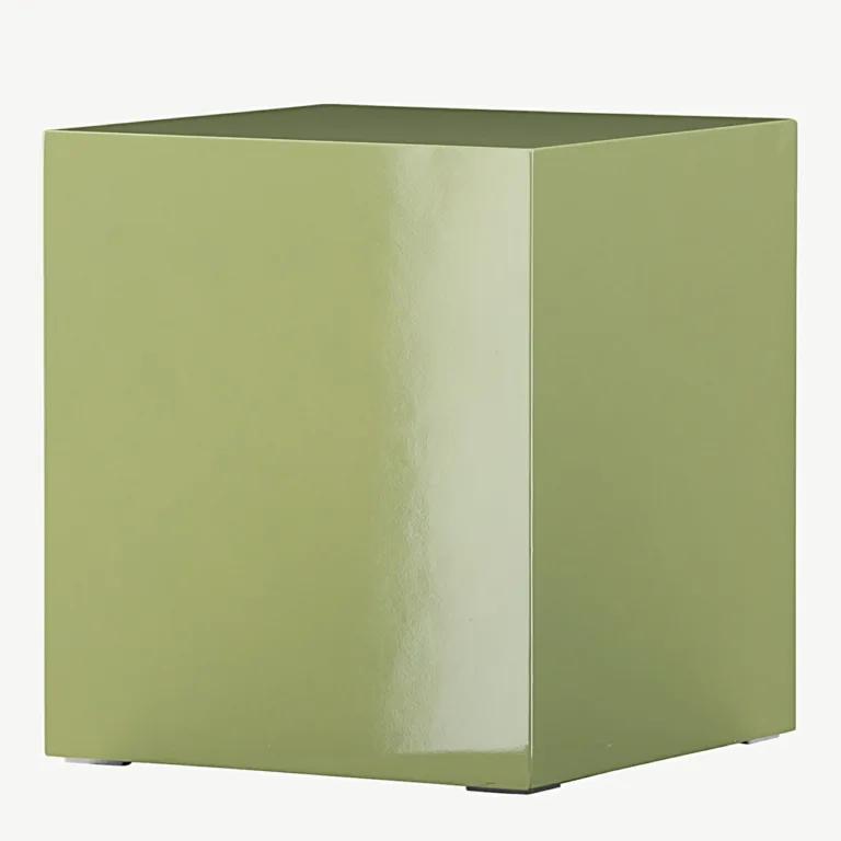 Läikiv heleroheline MDF-ist diivanilaud York (40 × 40 × 45 cm) - 61290-225