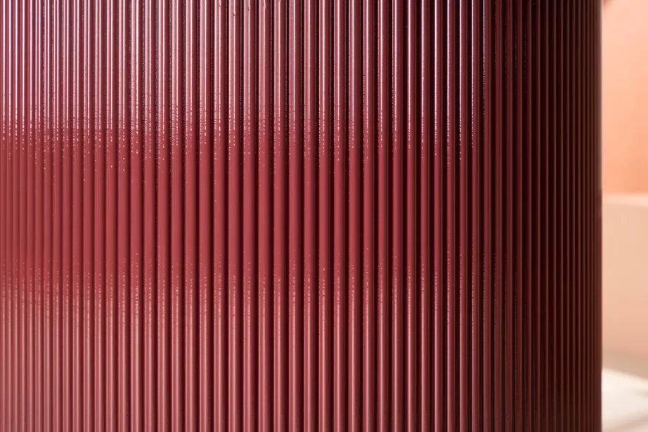 Burgundiapunane ümmargune söögilaud Lenox, MDF, ø110 cm, 61292-152 – 8