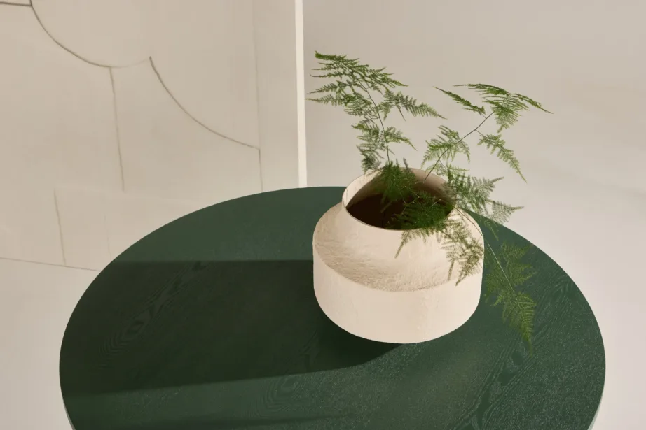 Oliiviroheline ümmargune söögilaud Bootcut, ø110 cm (MDF), 61826-116 – 9