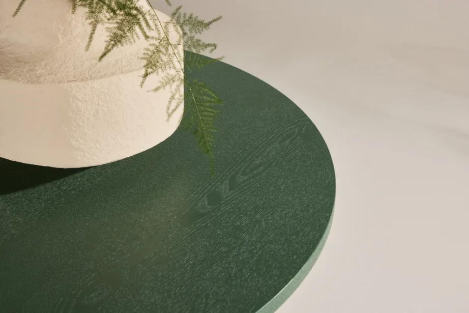 Oliiviroheline ümmargune söögilaud Bootcut, ø110 cm (MDF), 61826-116 – 14