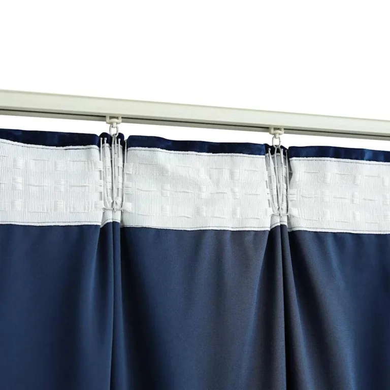 Pimendavad kardinad 2 tk konksud, samet, tumesinine, 140x175 cm - Image 4