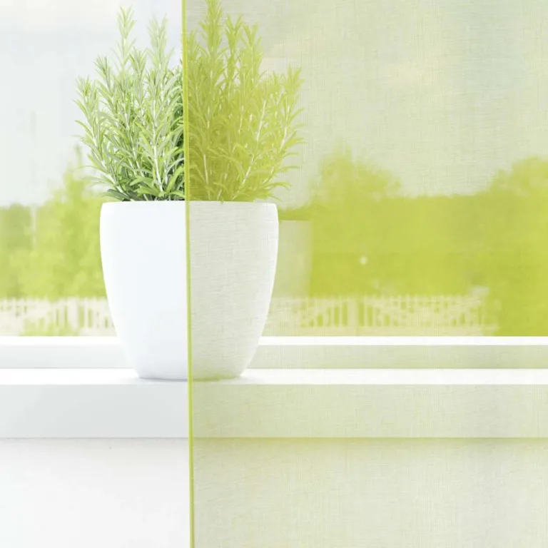 Voile kardinad rõngastega 2 tk Apple Green 140x260 cm - Image 3