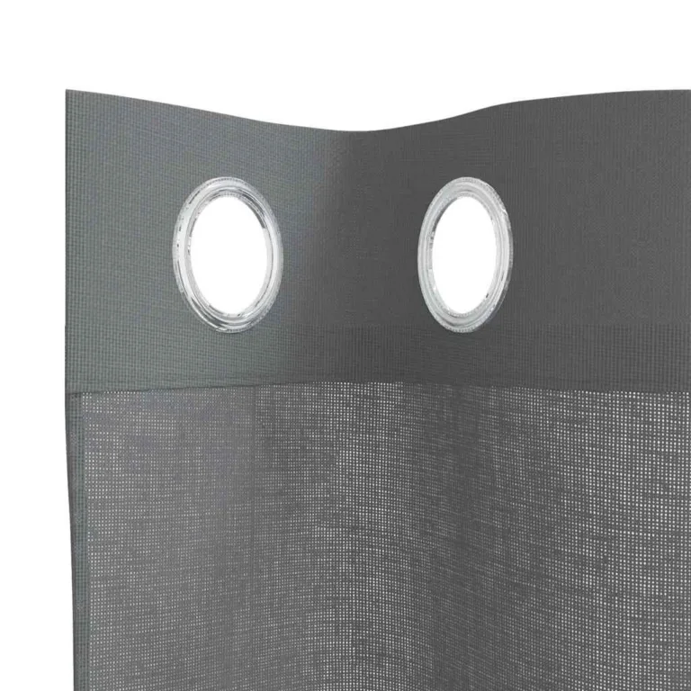 Rõngastihendiga kardinad 2 tk Tumehall 140x140 cm - Image 5
