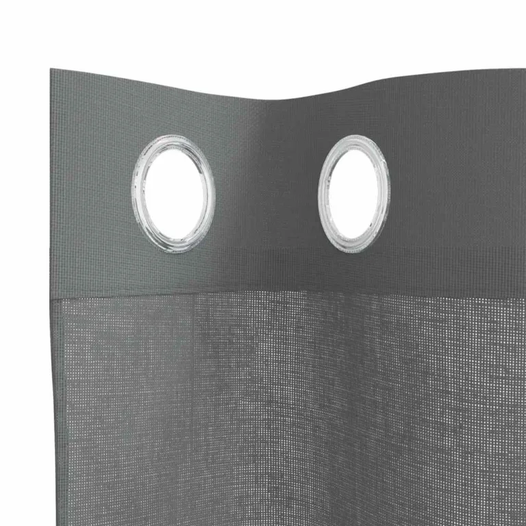 Rõngastihendiga kardinad 2 tk Tumehall 140x225 cm - Image 5