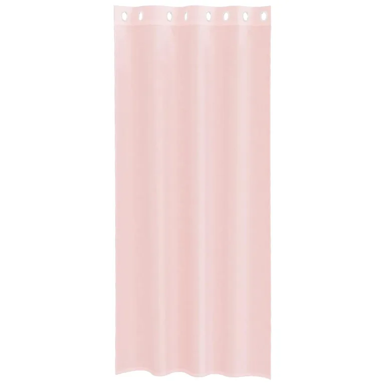 Rõngastihendiga kardinad 2 tk Heleroosa 140x225 cm - Image 4