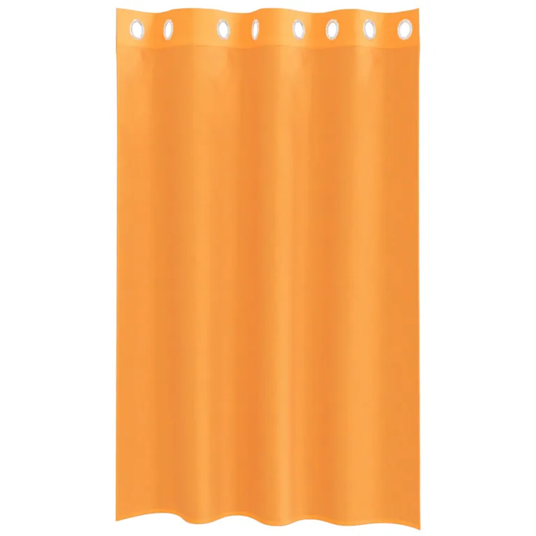 Rõngastihendiga kardinad 2 tk Oranž 140x175 cm - Image 4