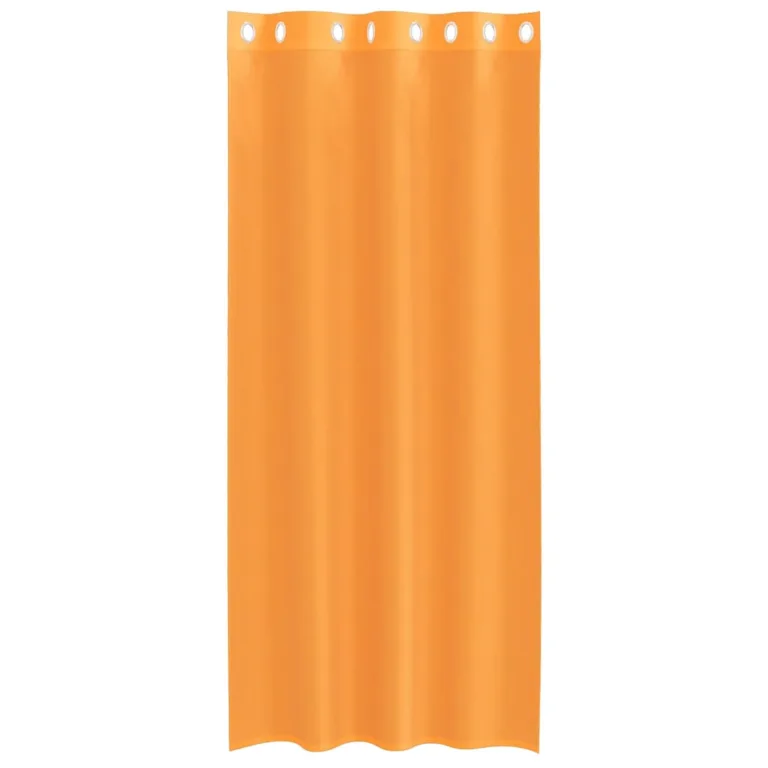 Voile kardinad rõngastihendiga 2 tk Oranž 140x225 cm - Image 4