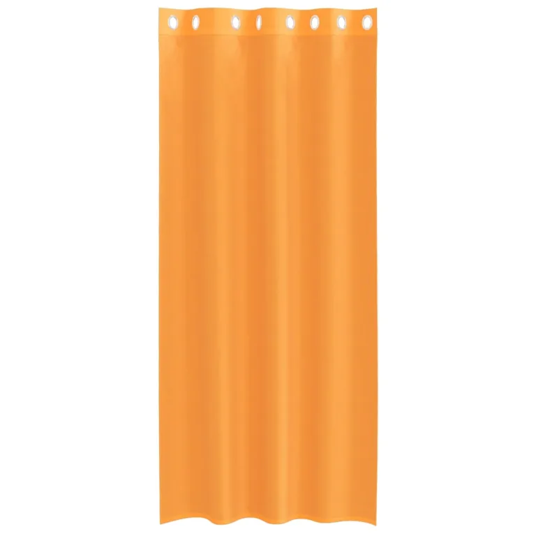 Rõngastihendiga kardinad 2 tk Oranž 140x245 cm - Image 4