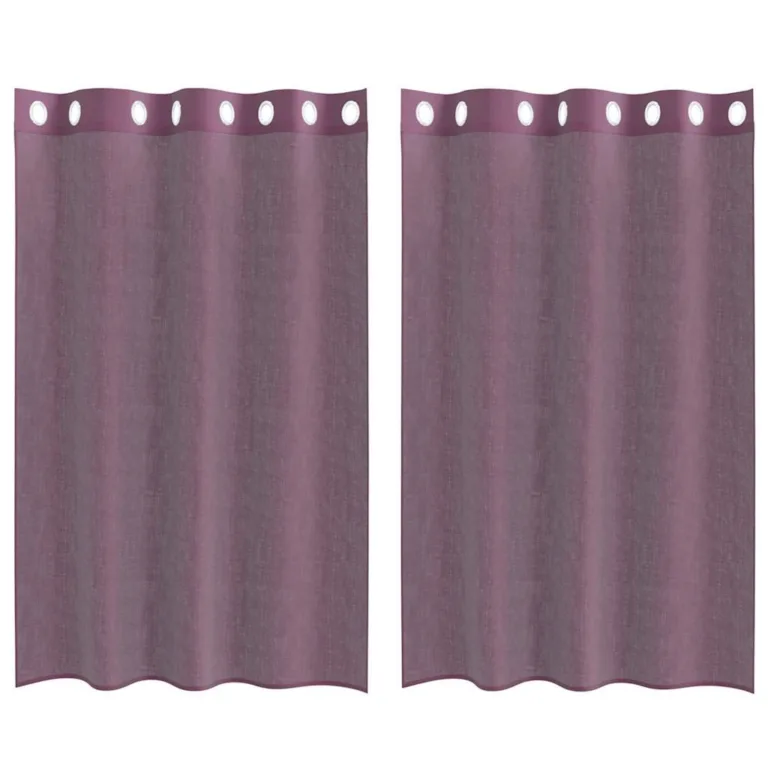 Rõngastihendiga kardinad 2 tk Lilla 140x175 cm - Image 2