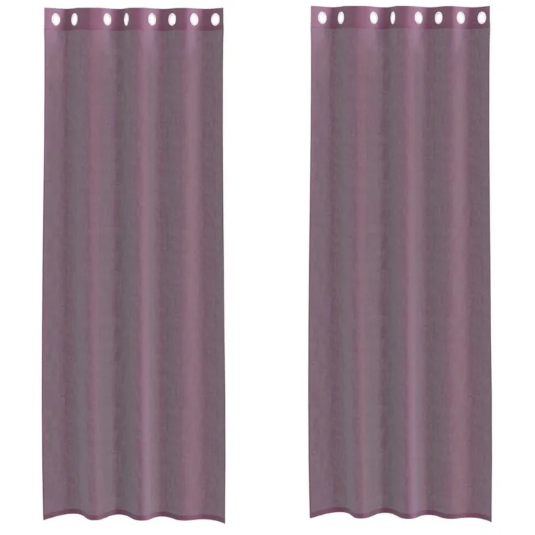 Rõngastihendiga kardinad 2 tk Lilla 140x300 cm - Image 2