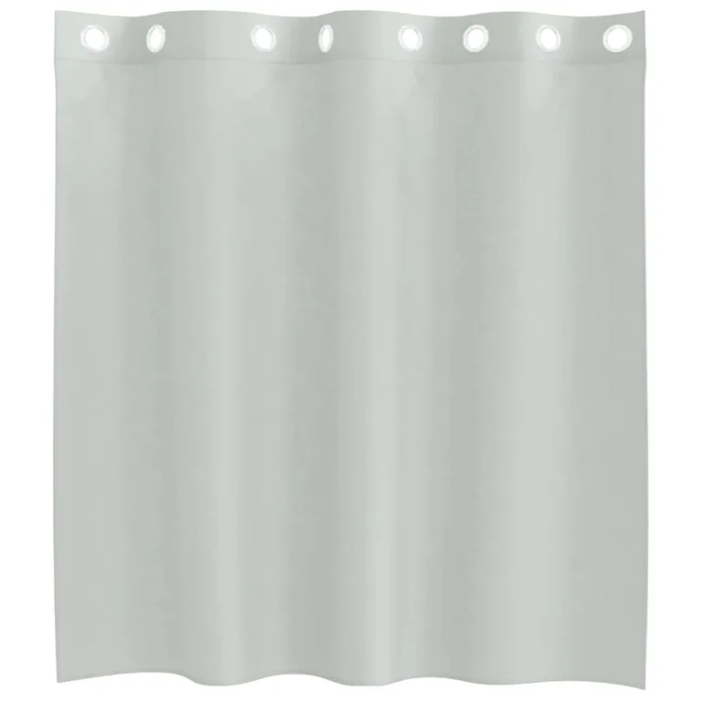 Rõngastihendiga kardinad 2 tk helehall 140x140 cm - Image 4