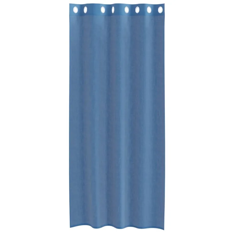 Voile kardinad koos rõngastega 2 tk Royal Blue - Image 4