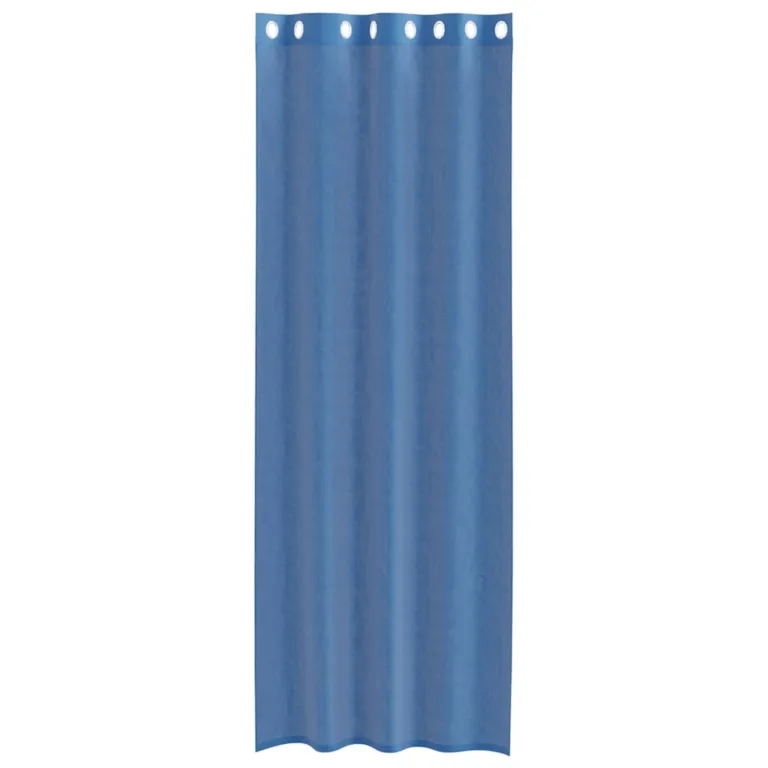 Voile kardinad koos rõngastega 2 tk Royal Blue - Image 4