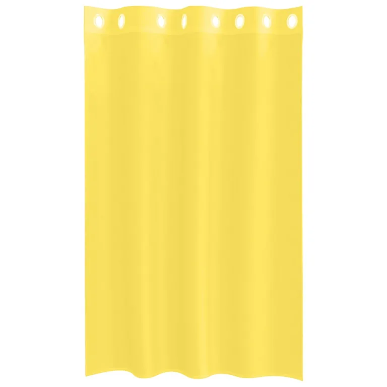 Voile kardinad koos rõngastihendiga 2 tk Kollane - Image 4