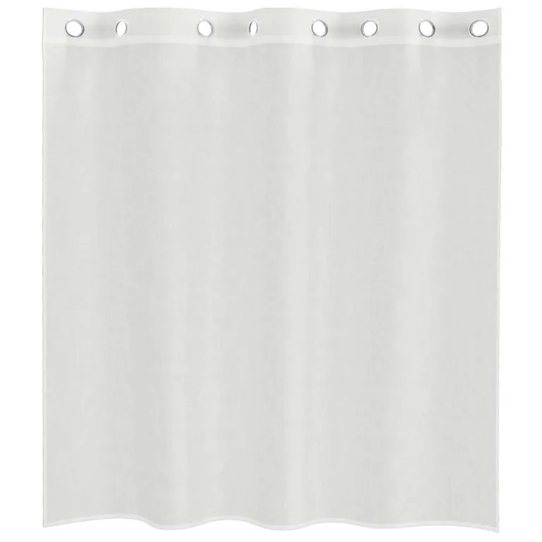 Voile kardinad koos rõngastihenditega 2 tk Valge - Image 4