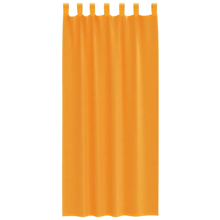 Aasadega Voile kardinad 2 tk Oranž 140x245 cm - Image 4