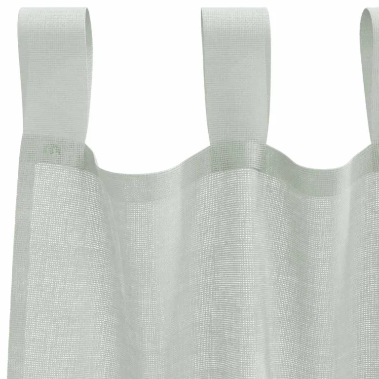Aasadega Voile kardinad 2 tk Helehall 140x260 cm - Image 5
