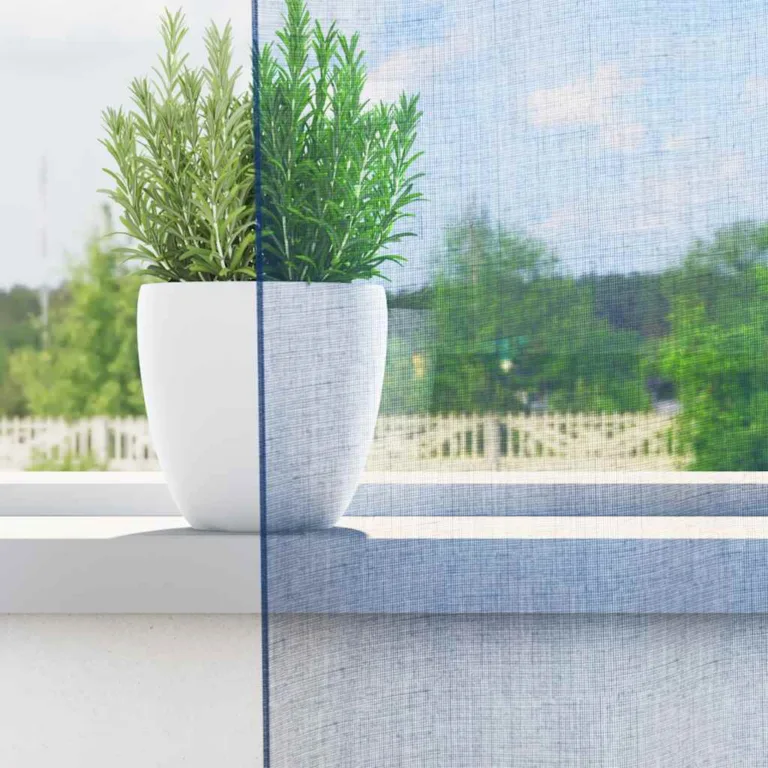 Aasadega Voile kardinad 2 tk Royal Blue 140x245 cm - Image 3