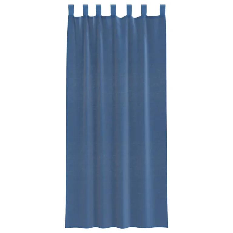 Aasadega Voile kardinad 2 tk Royal Blue 140x245 cm - Image 4