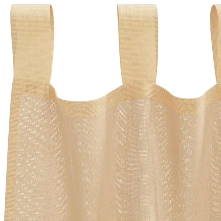 Aasadega Voile kardinad 2 tk Liiv 140x140 cm - Image 5